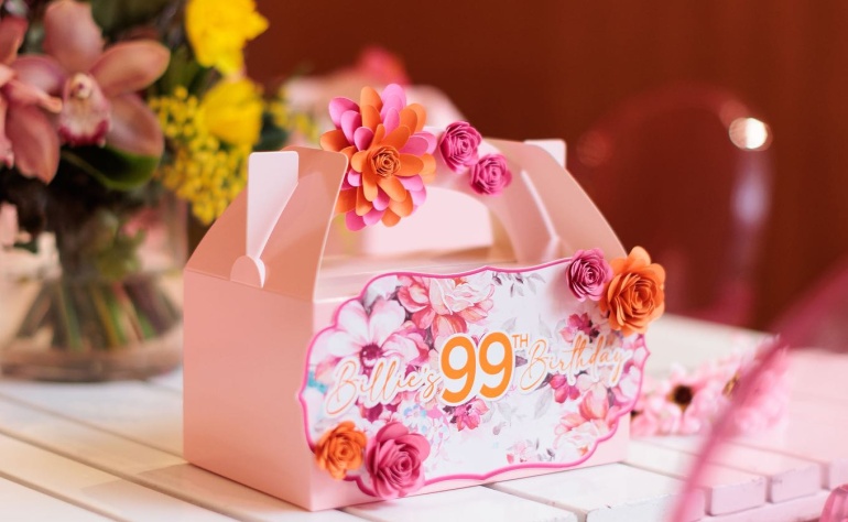 Favour Boxes for Billies 99th Birthday 🌸💖