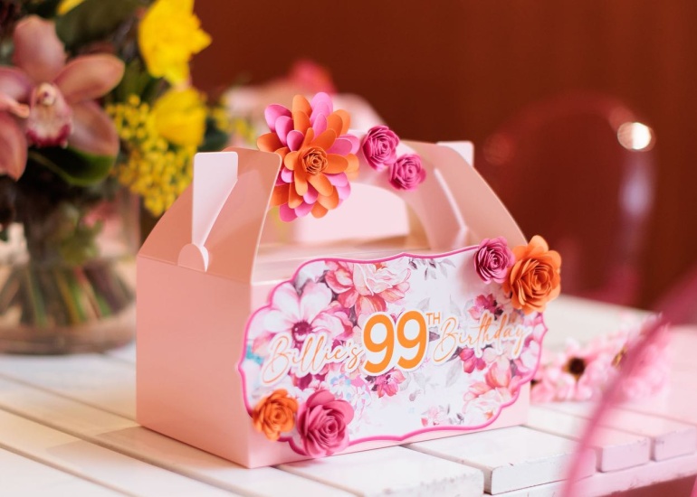 Favour Boxes for Billies 99th Birthday 🌸💖